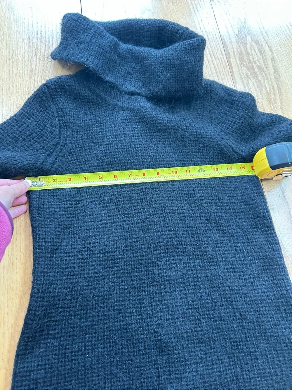 Lauren Ralph Lauren Sweater S Small Mohair Blend Ribbed Knit‎ Turtleneck HK